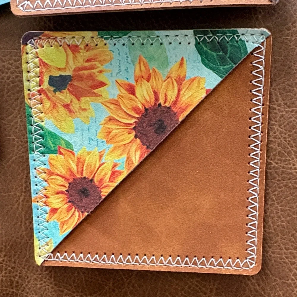 3pc Sunflower Corner Bookmark Pocket - Yellow Sunflower
